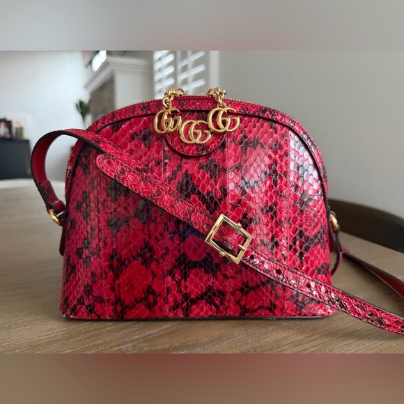 GUCCI Python Dome Bag - Picture 3 of 15